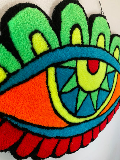 Tufted Eye in stained glass style