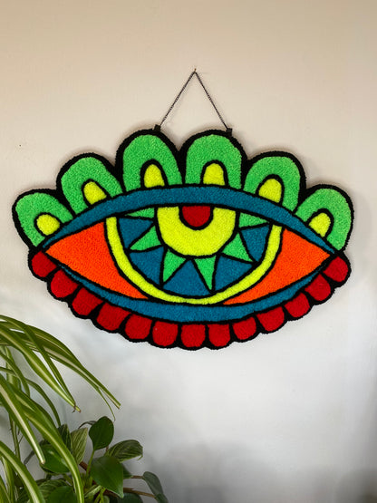 Tufted Eye in stained glass style